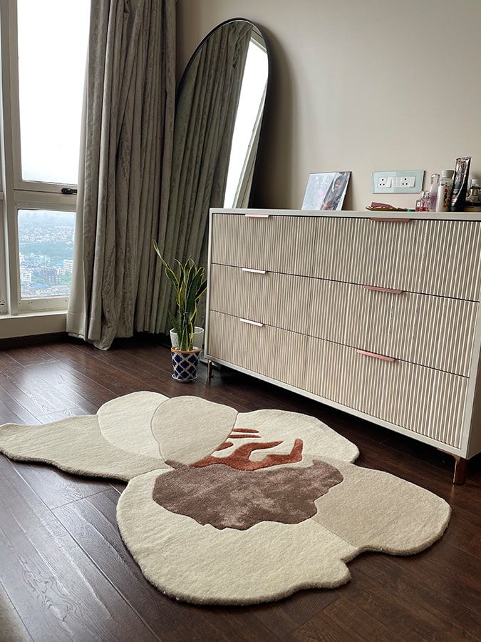 Wisteria Tunnel Irregular Shaped New Zealand Wool Rug