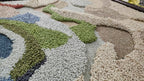 Fresco Form Forest Green Irregular Handmade Rug
