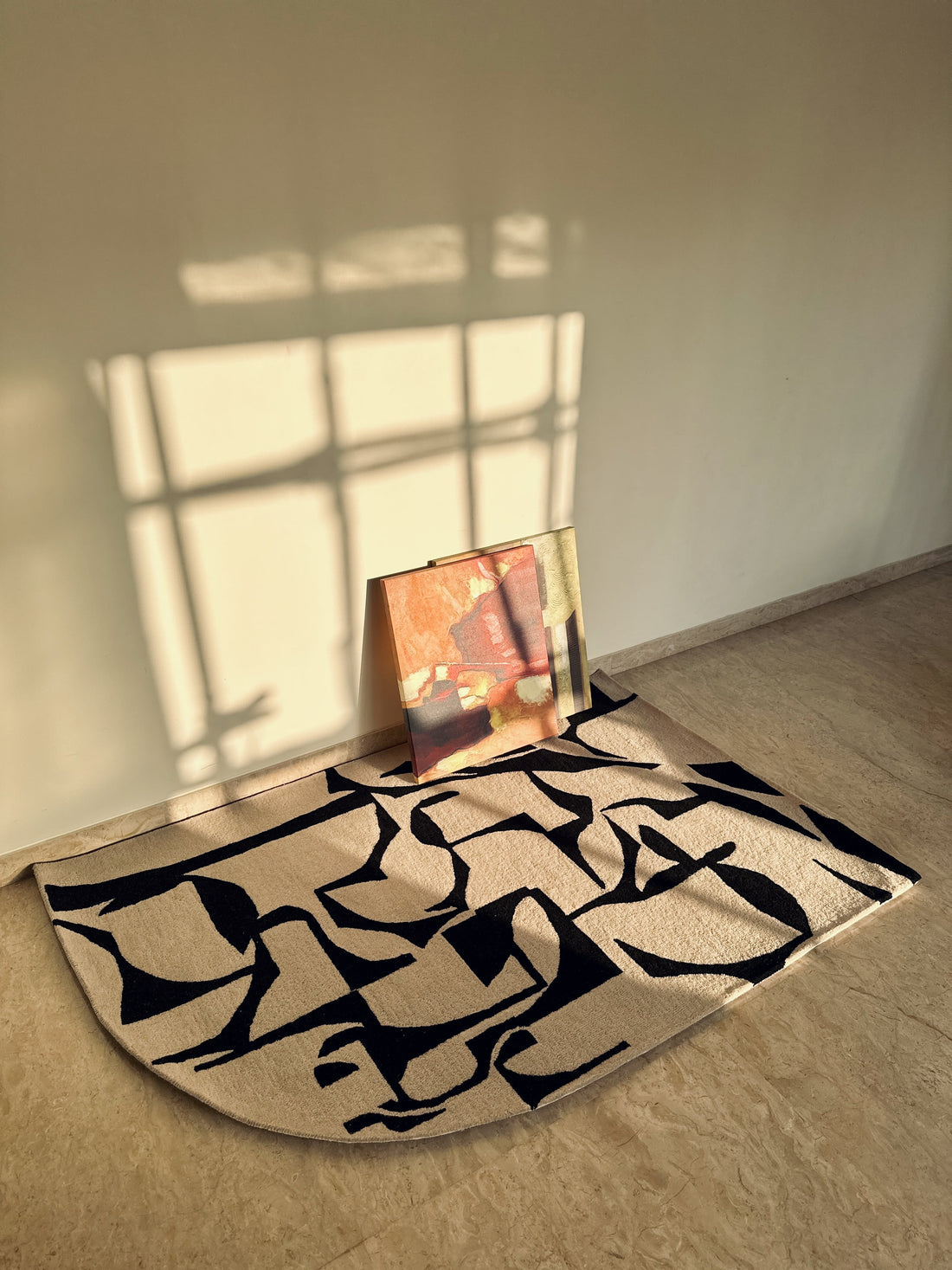 Modern Eclypse Multicolor Irregular Handmade Rug