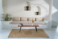 Taupe Grey Irregular Handmade Rug