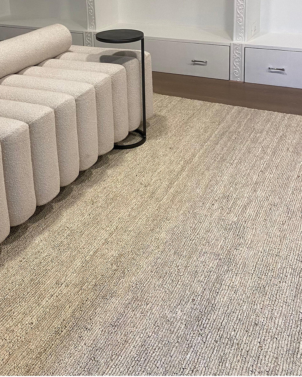 Brown Irregular Handmade Rug