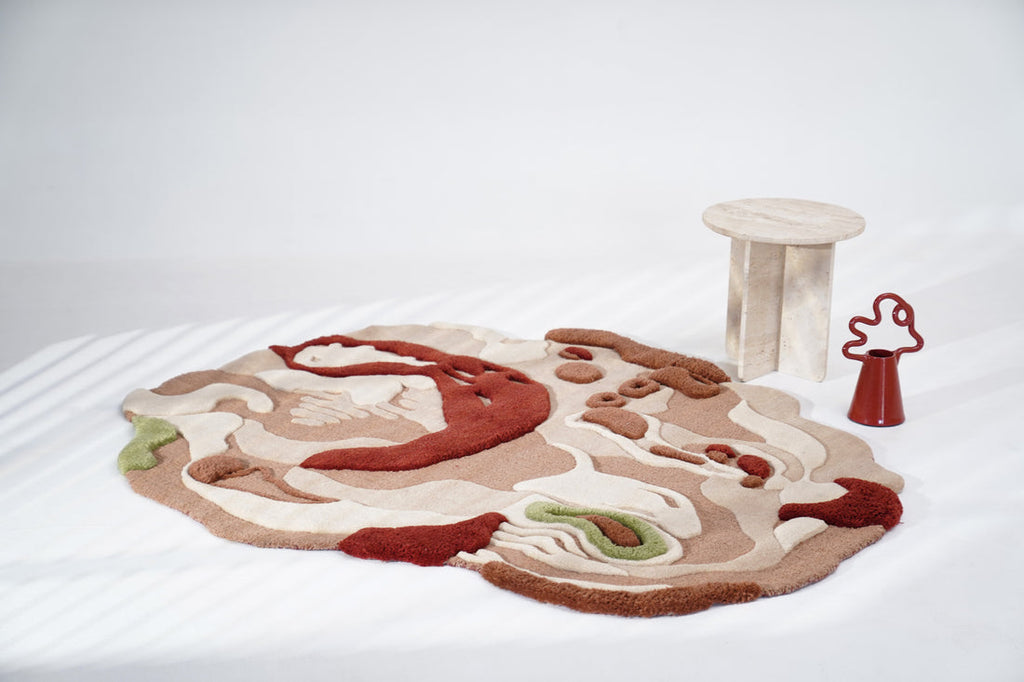 Multicolor Irregular Handmade Rug