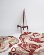Multicolor Irregular Handmade Rug