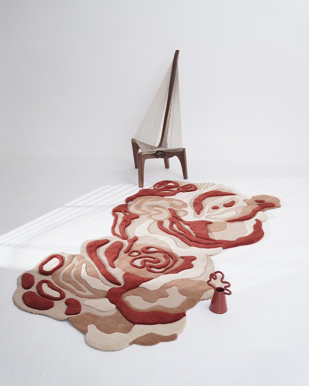 Multicolor Irregular Handmade Rug
