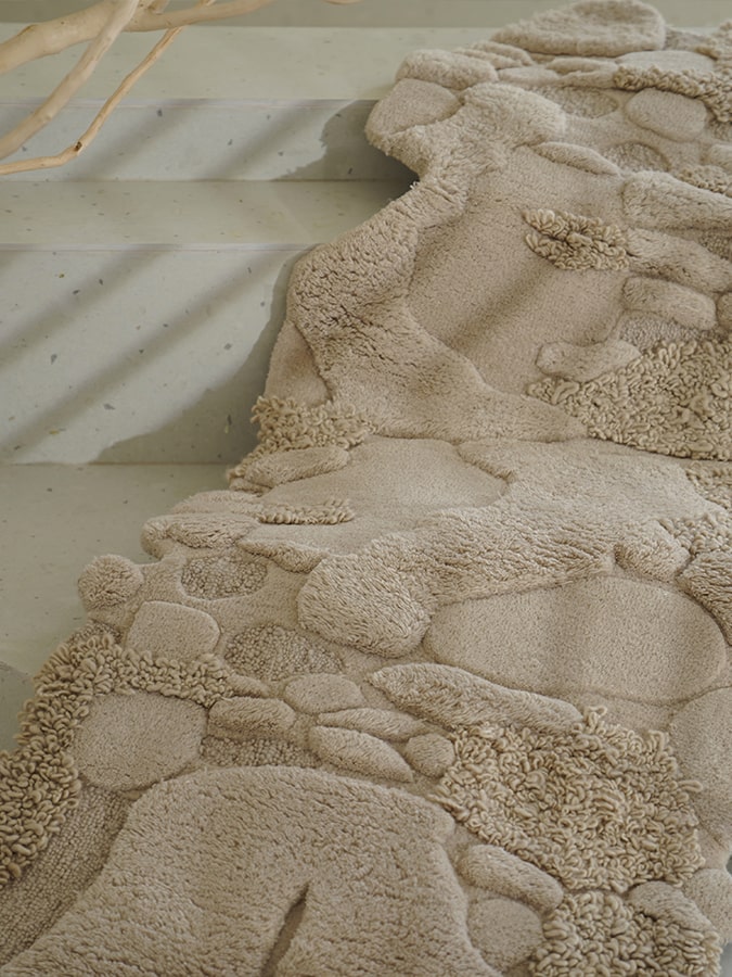 Mariyam Brown Irregular Handmade Rug