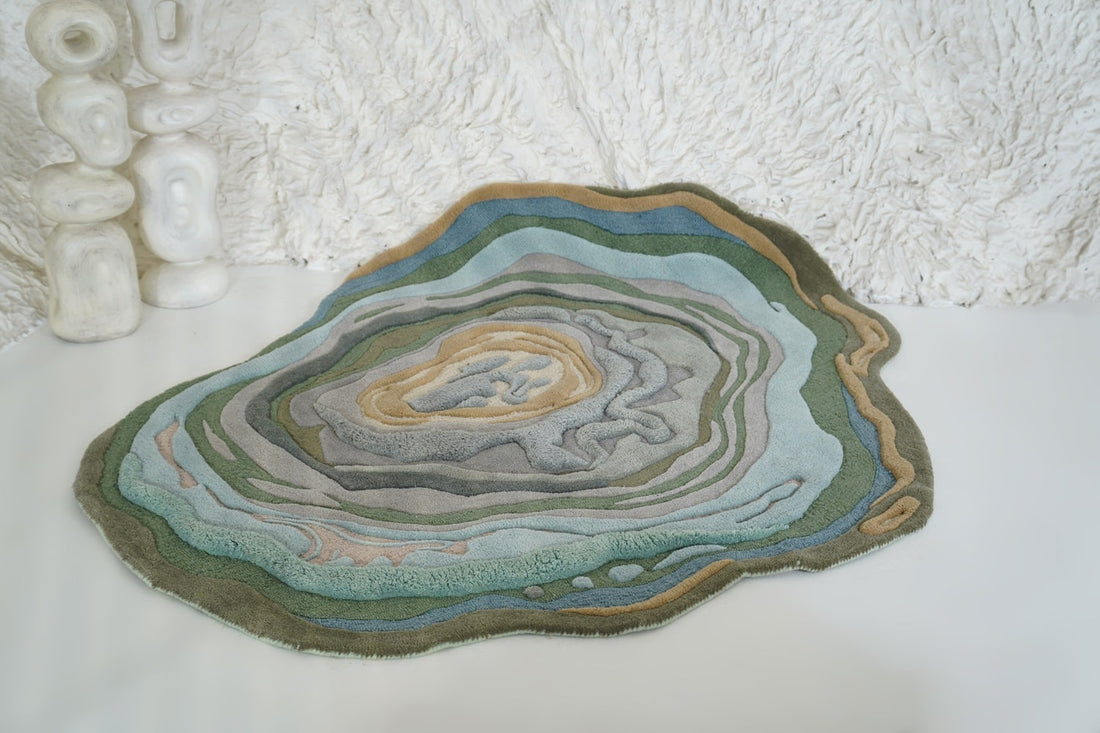 Timber waves Irregular Hand Tufted Carpet & Rug