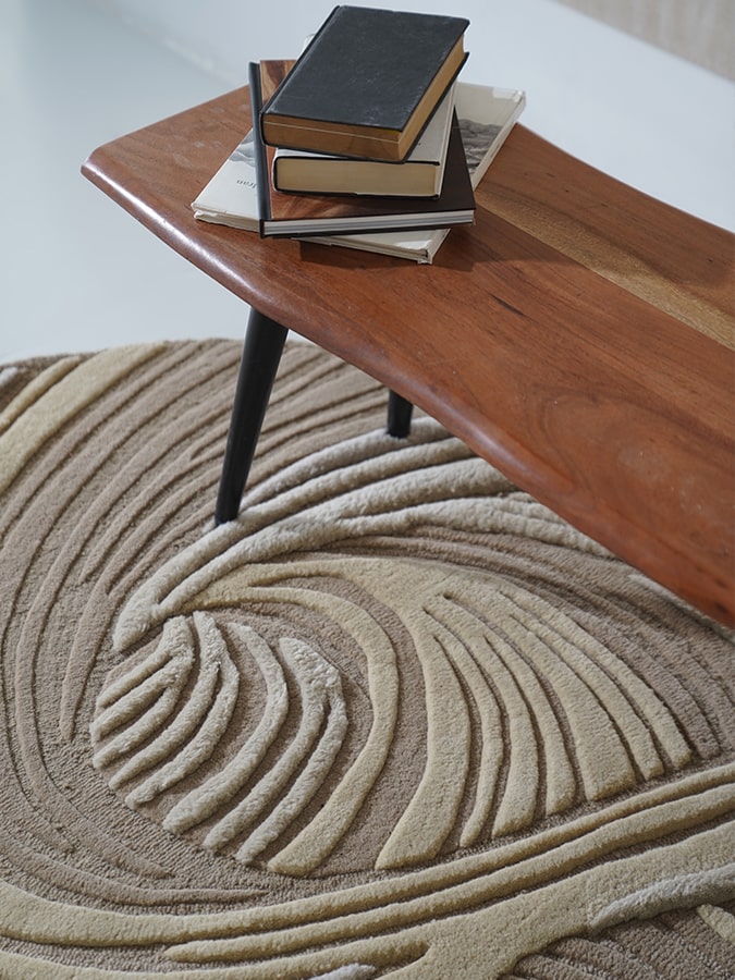 Granite Irregular Shaped New Zealand Wool Rug