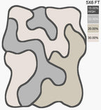 Labrynith Irregular Hand Tufted Carpet & Rug