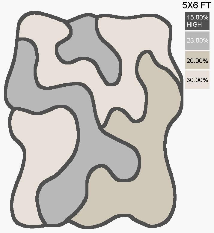 Labrynith Irregular Hand Tufted Carpet & Rug