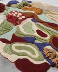 Aqua Waves Essence Irregular Hand Tufted Carpet & Rug