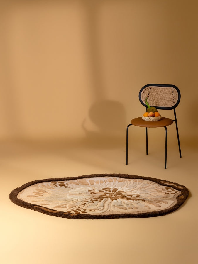 Divine New Zealand Wool Irregular Shaped Rug
