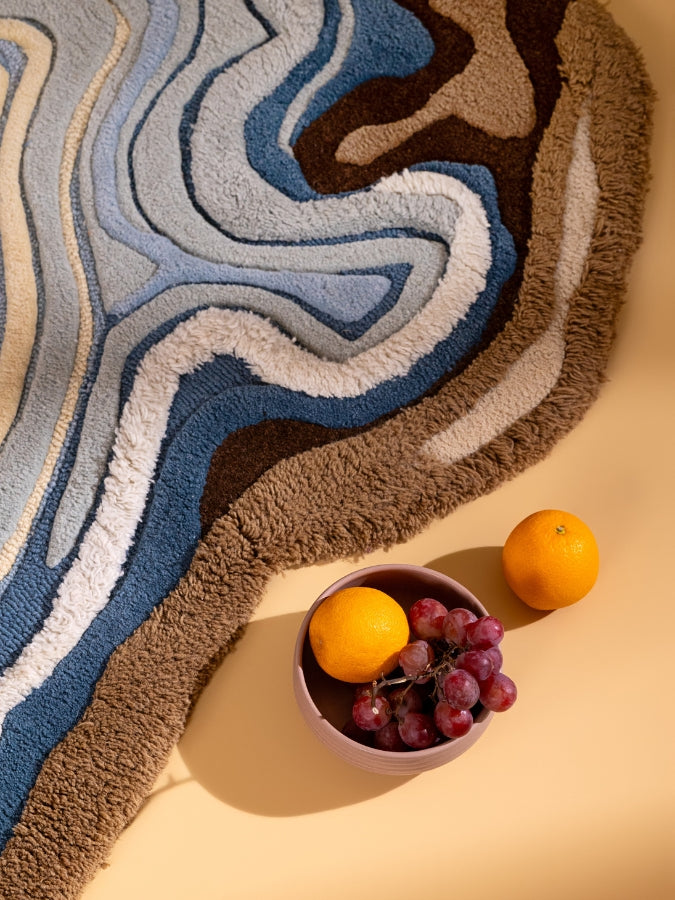 Yin and Yang Irregular Hand Tufted Carpet & Rug