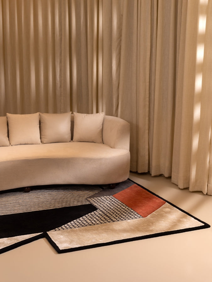 Nucleus Irregular Shaped New Zealand Wool Rug