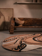 Noir Nexus Irregular Hand Tufted Carpet & Rug