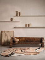Noir Nexus Irregular Hand Tufted Carpet & Rug