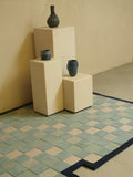 Hour Glass High-Low Beige Irregular Hand Tufted Carpet & Rug