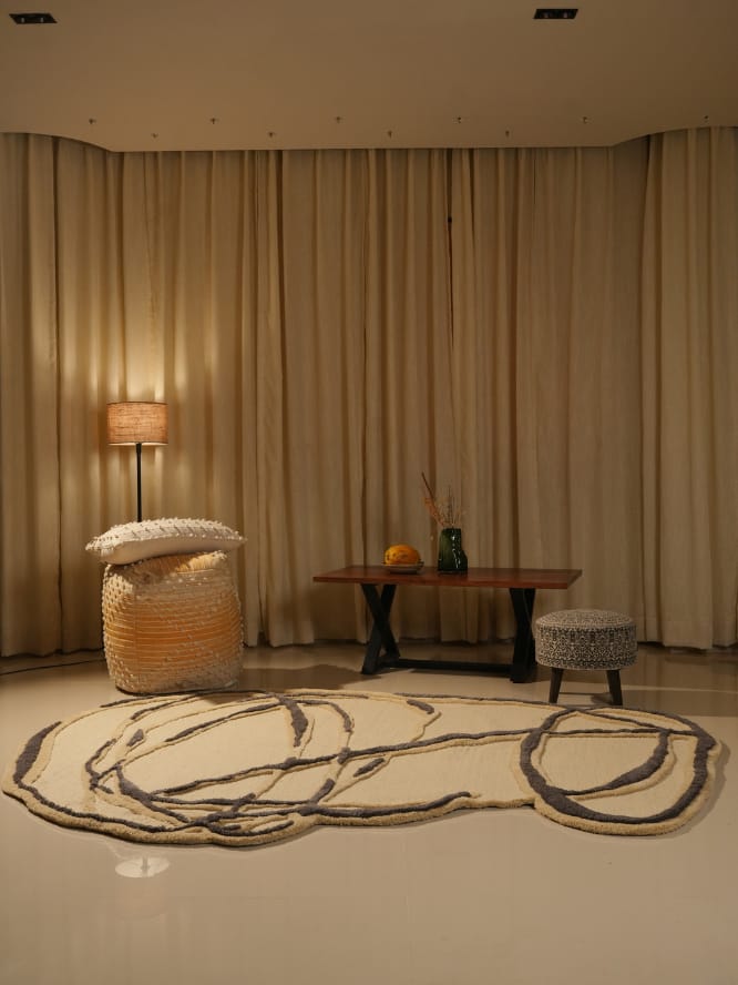 Jardin Hand Woven Irregular Hand Tufted Carpet & Rug