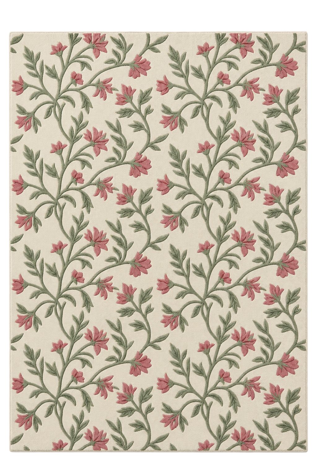 Distressed Abstract Rug on Wood Floor Hand Tufted Carpets