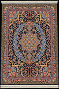 Textured Rolled Rug in a Cozy Living Room