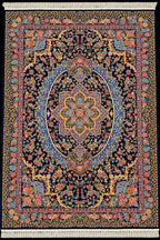 Textured Rolled Rug in a Cozy Living Room