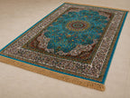 Abstract Rug on Wood Floor Irani Carpets