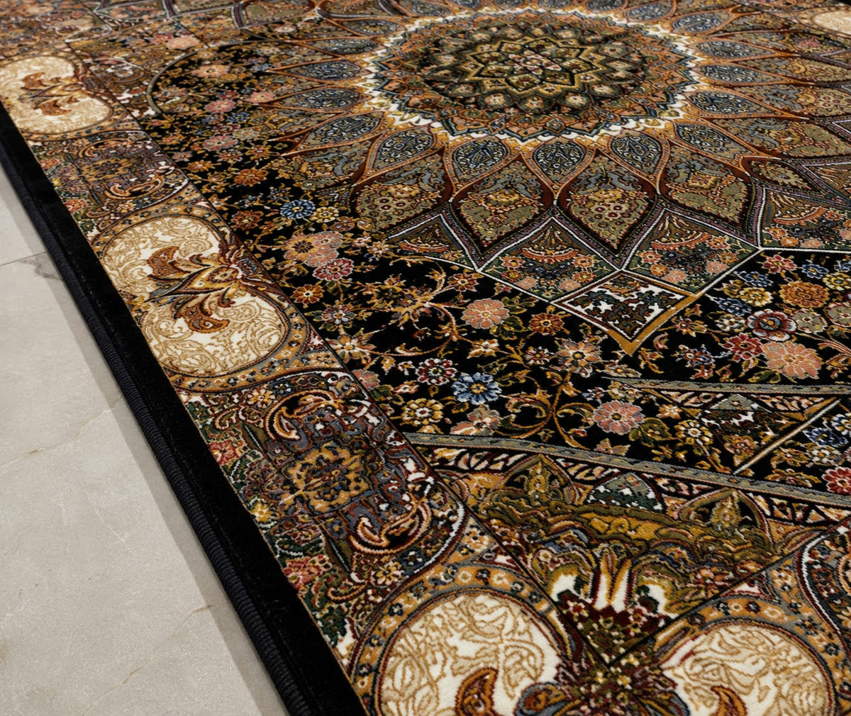 Qom Pure Silk Irani Hand woven Carpet