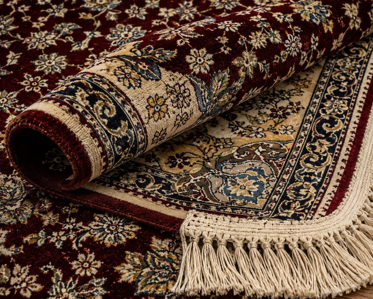 Qom Pure Silk Irani Hand woven Carpet
