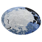 Blue Moon Round Irregular Hand Tufted Carpet & Rug
