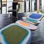 Biomorphic Harmony Designer Wool Rug Hand Tufted Carpet