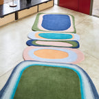 Biomorphic Harmony Designer Wool Rug Hand Tufted Carpet