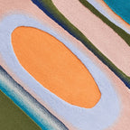 Biomorphic Harmony Designer Wool Rug Hand Tufted Carpet