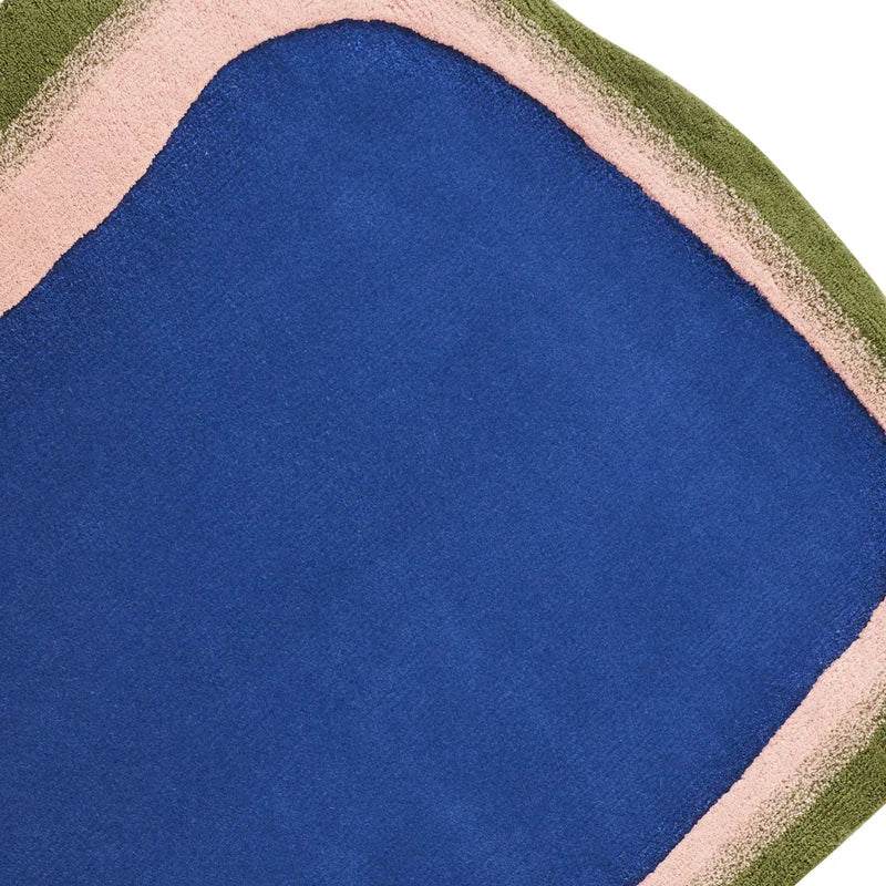 Biomorphic Harmony Designer Wool Rug Hand Tufted Carpet