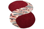 Crimson Irregular Hand Tufted Carpet & Rug