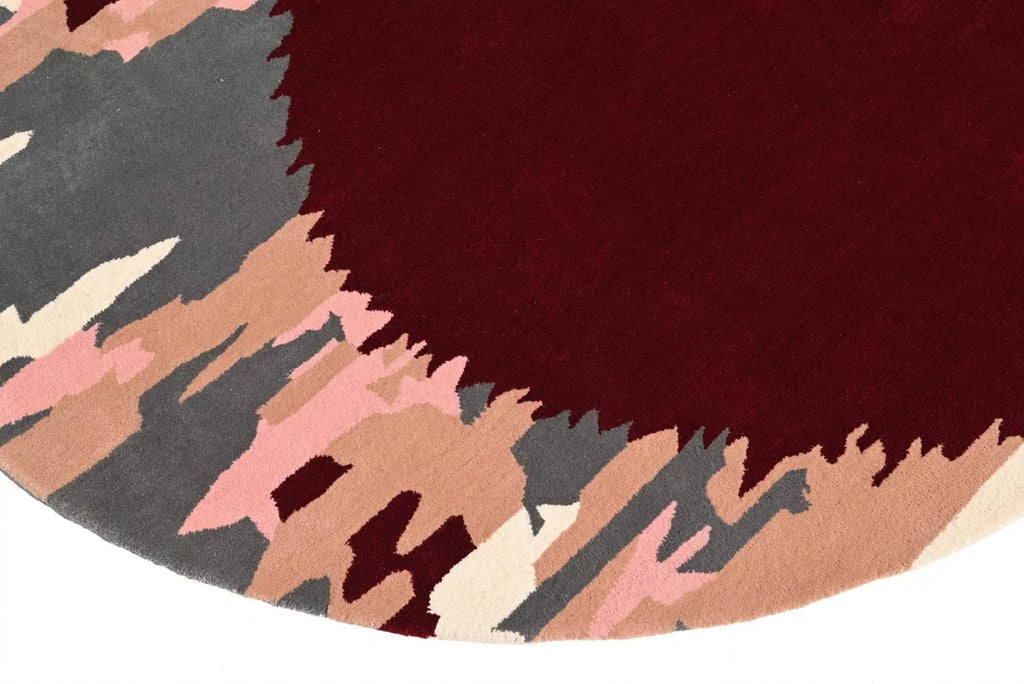 Crimson Irregular Hand Tufted Carpet & Rug
