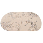 Floral Oval Irregular Hand Tufted Carpet & Rug