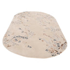 Floral Oval Irregular Hand Tufted Carpet & Rug