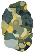 Forest Moss Irregular Hand Tufted Carpet & Rug