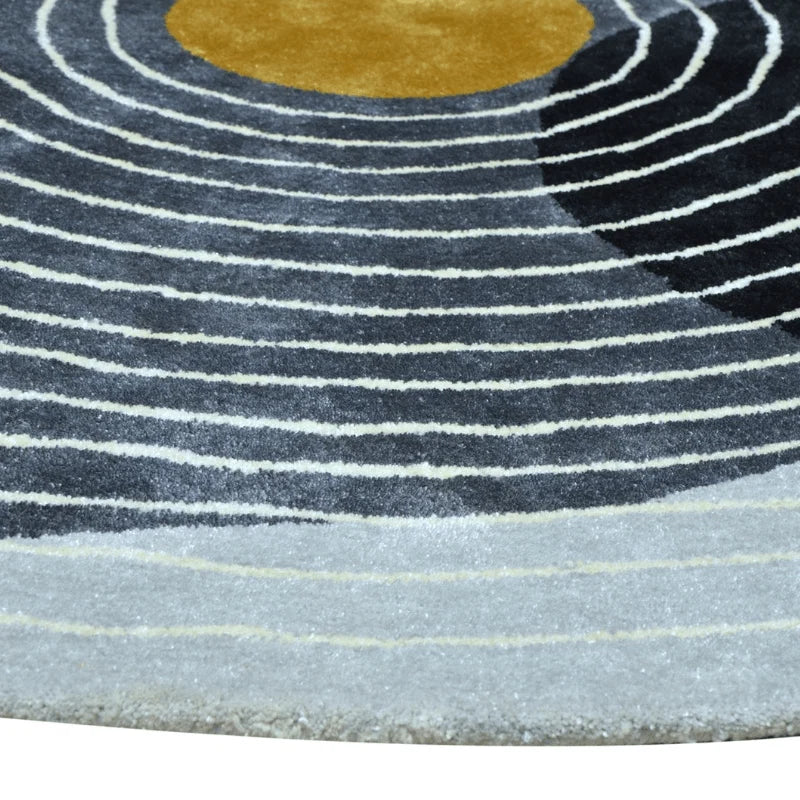 Helios Round Irregular Hand Tufted Carpet & Rug