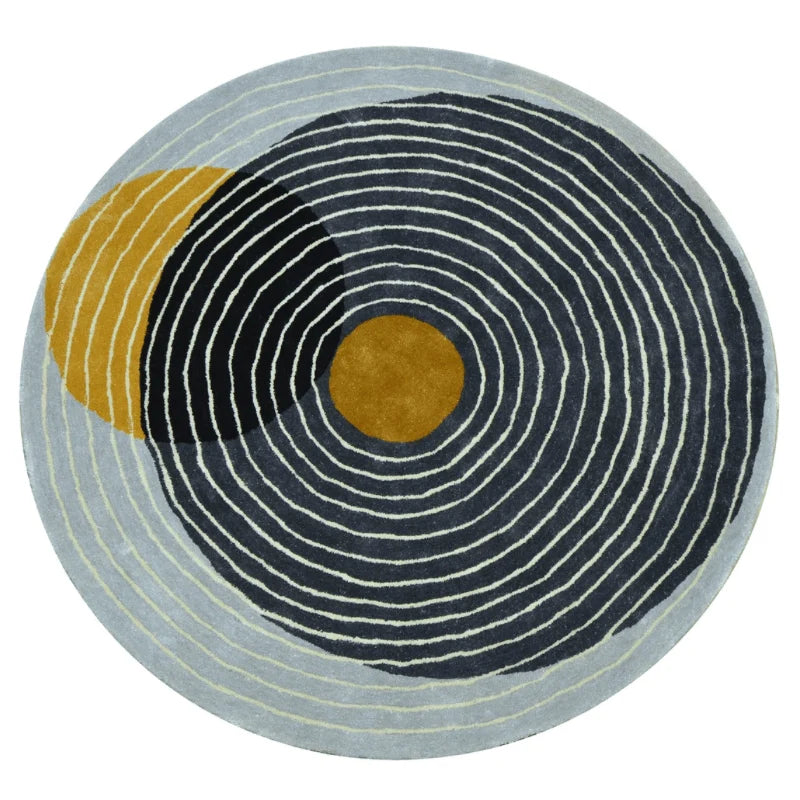 Helios Round Irregular Hand Tufted Carpet & Rug