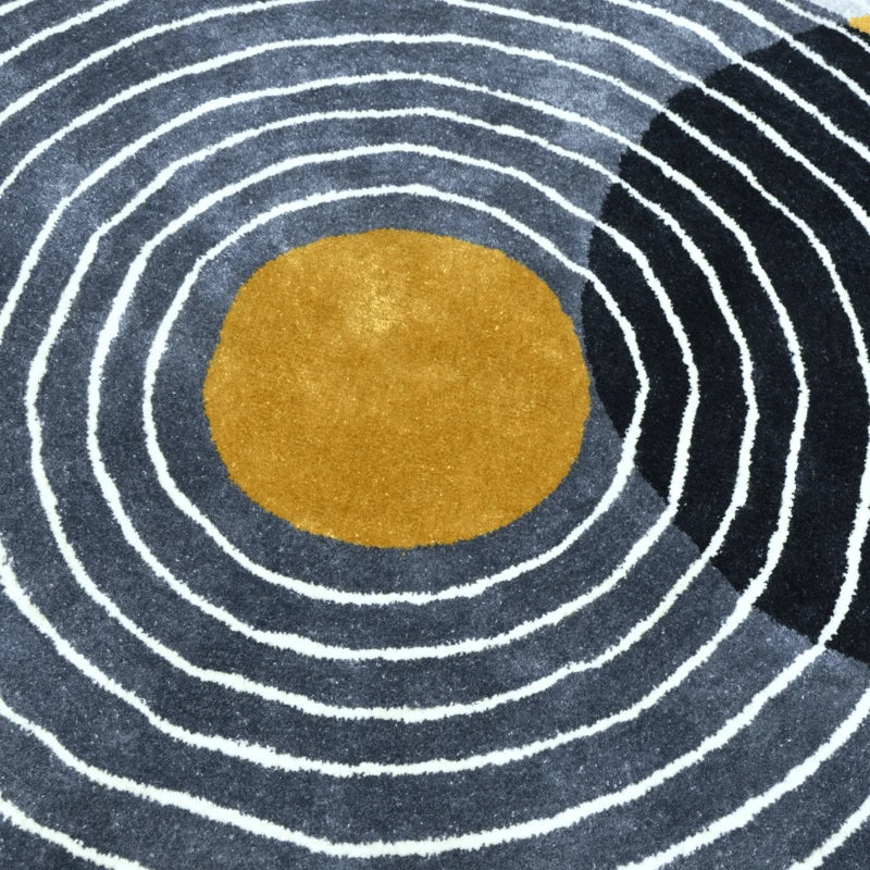 Helios Round Irregular Hand Tufted Carpet & Rug