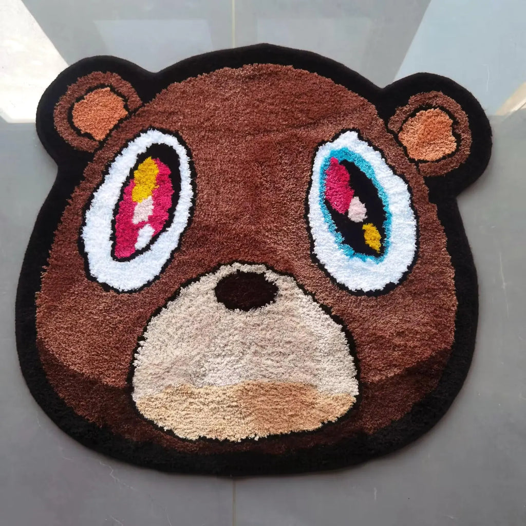 Kanye West Dropout Bear Tufted Rug Custom Anime Game Design Handmade Carpets