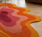 Hand Tufted Retro Wavy layered pattern Carpet & Rugs