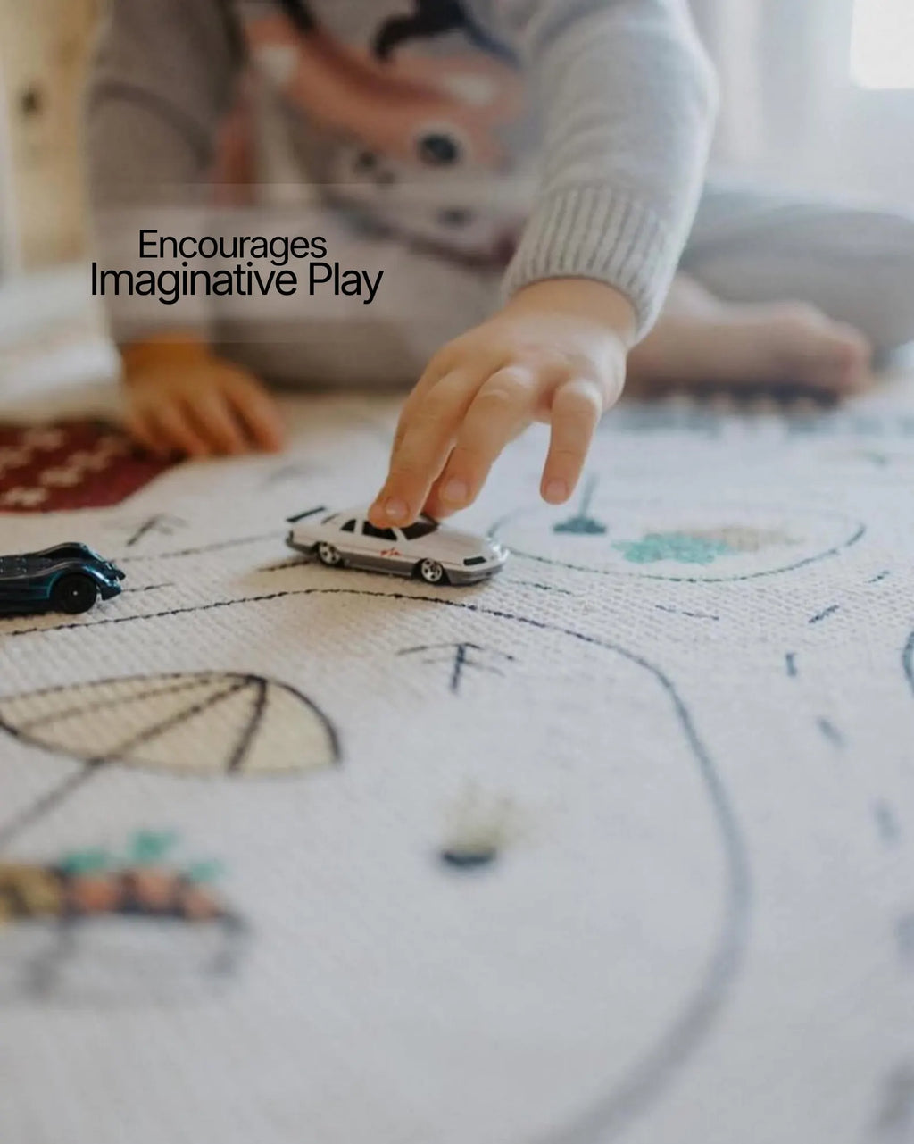Kids Rug: Road Map Carpet for Playroom