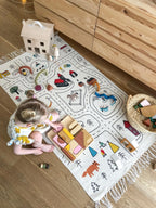 Kids Rug: Road Map Carpet for Playroom