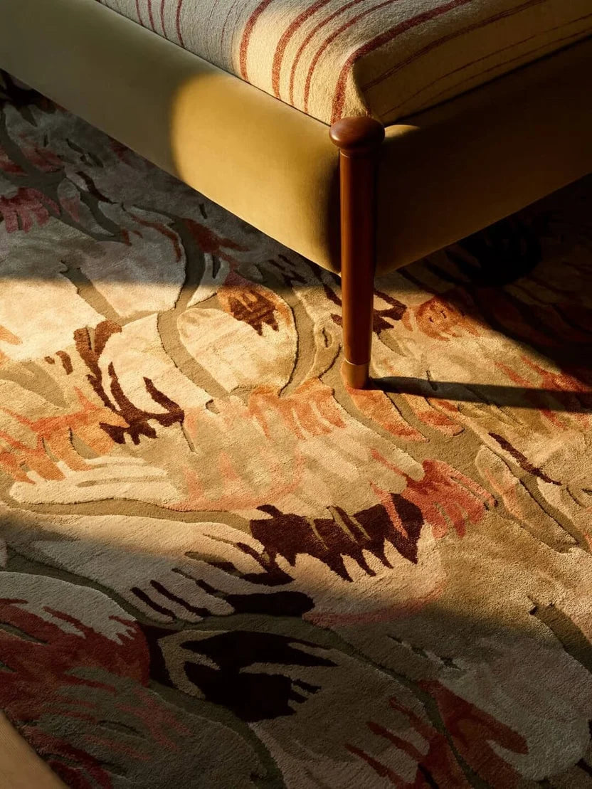 Blush Bloom Abstract Hand Tufted Carpet