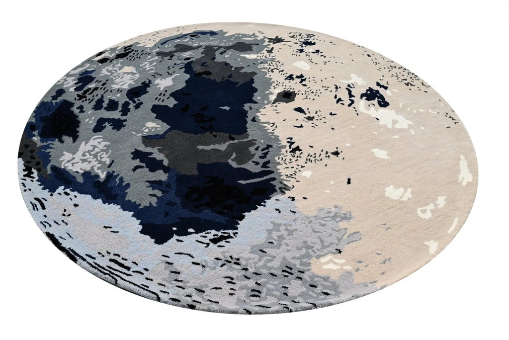 Moon Round Irregular Hand Tufted Carpet & Rug