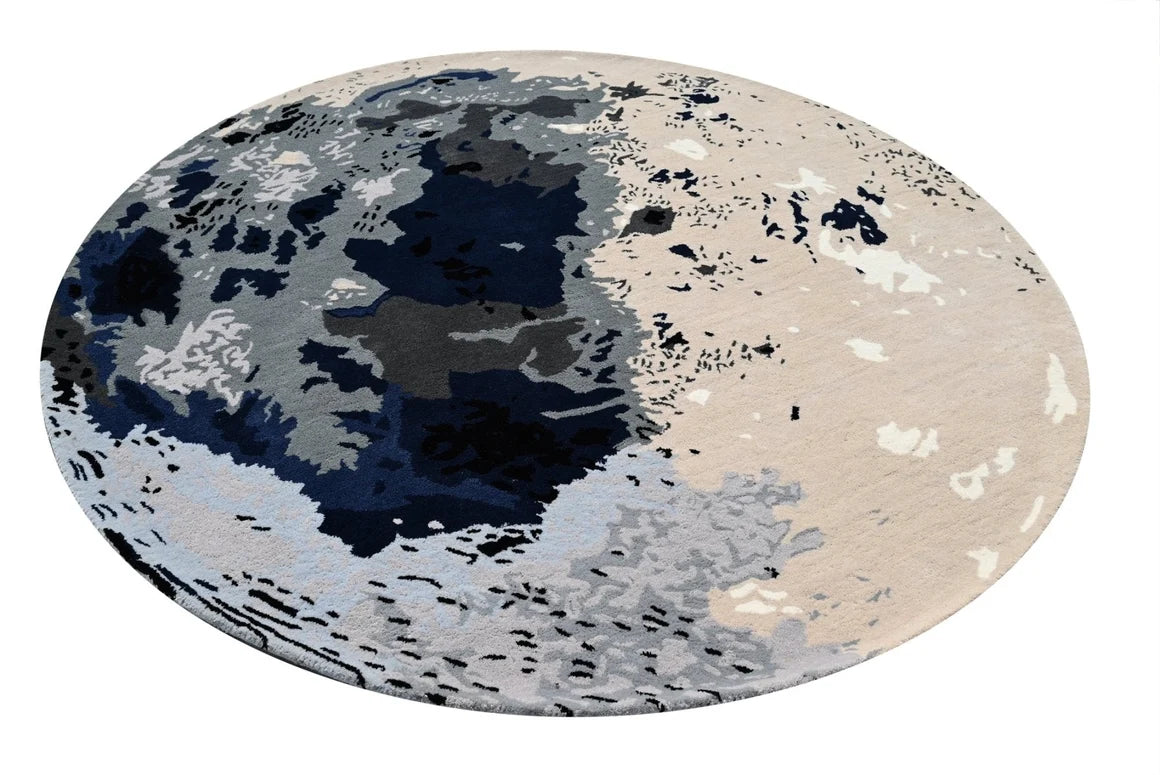 Moon Round Irregular Hand Tufted Carpet & Rug
