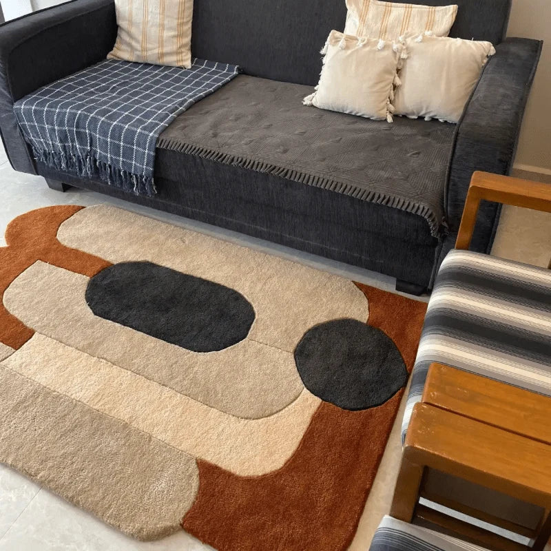 Neo Contemporary Irregular Hand Tufted Carpet & Rug