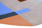 Oval Crush Wool Irregular Hand Tufted Carpet & Rug
