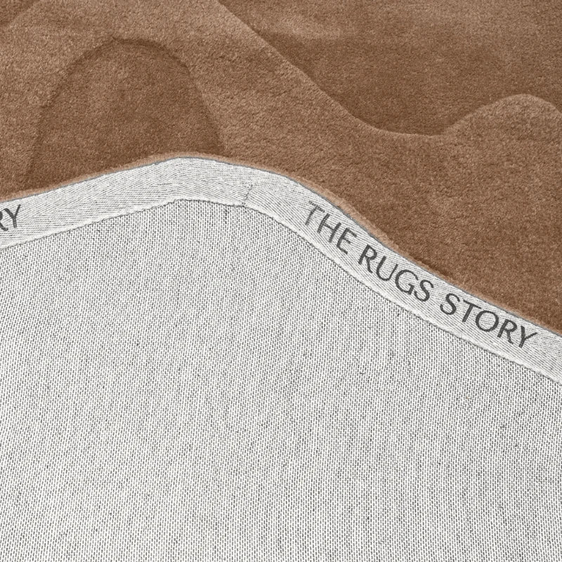 Terrain Brown Irregular Hand Tufted Carpet & Rug